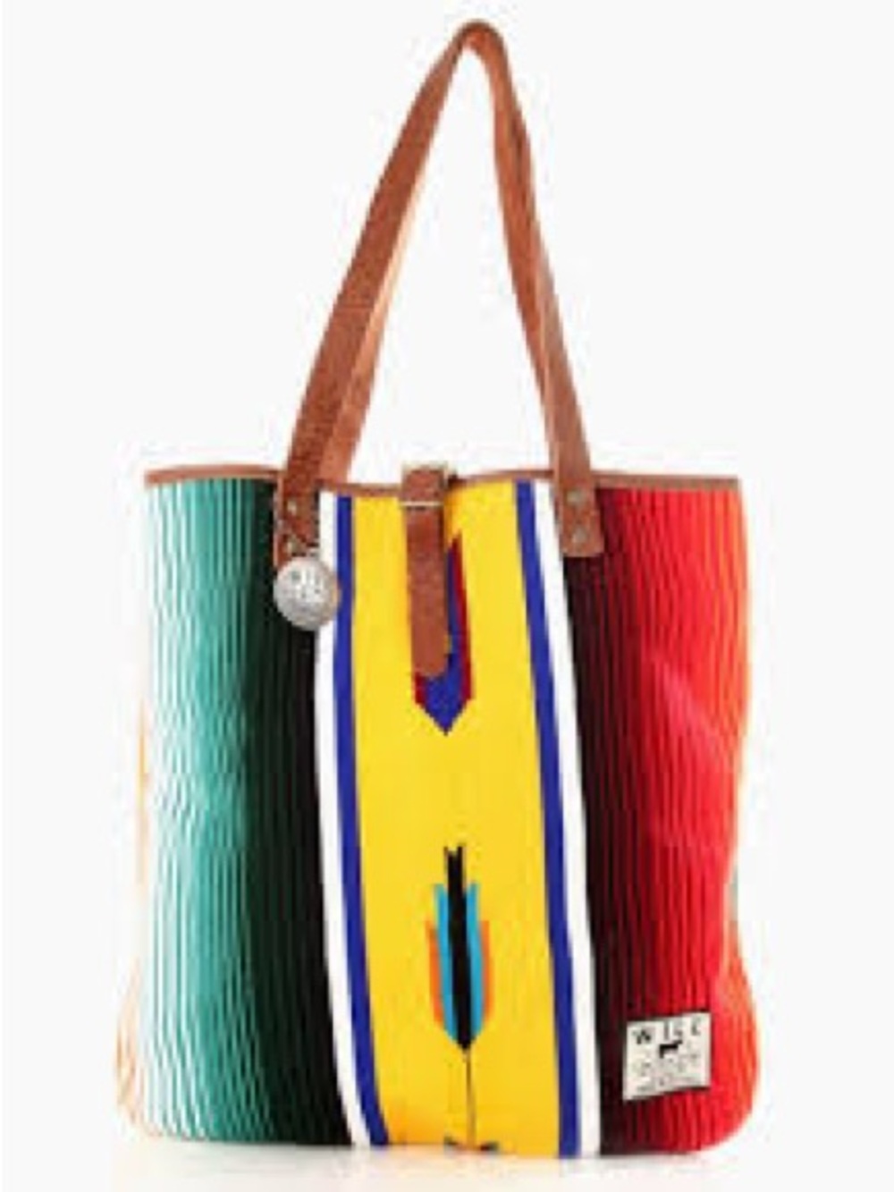 Will Leather Goods Serape Tote Bag A Vibrant Mexican-Inspired